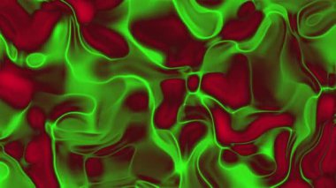Kırmızı ve yeşil renkli soyut dalga deseni. Sanatsal altyapı, ambalaj tasarımı ve canlı baskı materyalleri için elverişli.