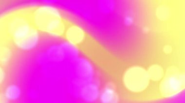 Kadınsı tasarımlar, sosyal medya paylaşımları, web sitesi arkaplanları ve yaylı grafikler için uygun bulanık dairelere sahip pembe ve sarı gradyan.