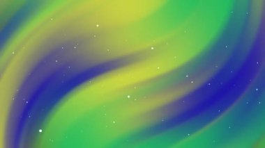 Yeşil, sarı, beyaz noktalı mavi gradyan. Arkaplan, web tasarımı, posterler ve canlı renklere ve desenlere ihtiyaç duyan sanatsal projeler için elverişli.