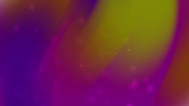 Mor ve altın renginde arka plan dağınık küçük ışıklar, tasarım projeleri, web arkaplanları ve şenlikli dekorasyonlar için uygun..