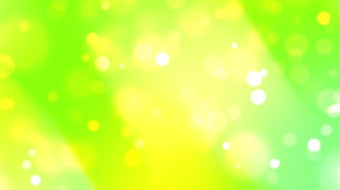 Bulanık ışık çemberleri olan parlak yeşil arkaplan, dijital soyut tasarımlar, sosyal medya grafikleri ve göz alıcı arka planlar için uygun.