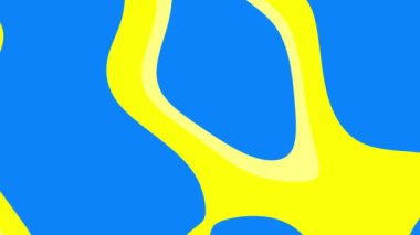 Parlak sarı geometrik şekiller mavi arka planda göze çarpar. Modern, canlı tasarım projeleri için mükemmel bir renk patlaması..