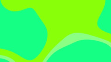 Dijital sanat projeleri, web sitesi arkaplanları, doğal tasarımlar veya spa reklamları için uygun kıvrımlı sıvı şekillere sahip soyut yeşil arkaplan.