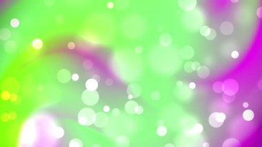 Teknikle ilgili tasarımlar, web geçmişleri, sosyal medya grafikleri ve dijital sunumlar için uygun parlayan dairelerle parlak yeşil bokeh arkaplan.