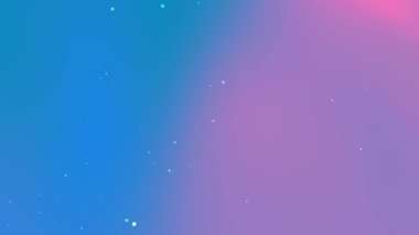 Dağınık küçük beyaz noktalı mavi pembe gradyan tasarımı. Sunumlar, sosyal medya paylaşımları, web sayfaları veya dijital sanat projeleri için elverişli.
