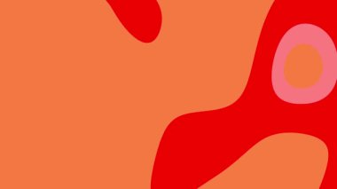 Soyut kırmızı turuncu şekiller dinamik tasarımlar için uygun arka plan. Web sitesi başlıkları, sosyal medya grafikleri ve sanatsal sunumlar için ideal.