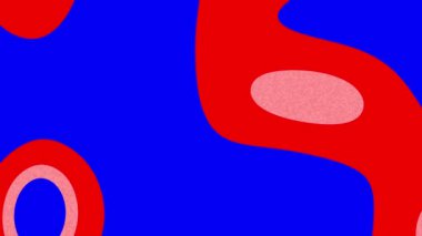 Kırmızı ve mavi soyut şekiller modern bir dokunuşa ihtiyaç duyan arka planlar, web siteleri ve dijital sanat projeleri için uygun canlı bir tasarım oluşturur..