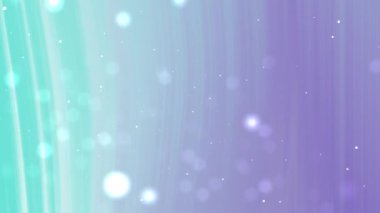 Pastel mor ve parlak parçacıkları olan deniz mavisi çizgileri. Soyut arka planlar, teknoloji kavramları ve gelecekteki tasarımlar için uygundur..