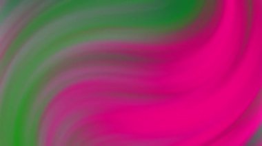 Yeşil ve pembe kıvrımlı soyut eğriler arka plan, pankart ve tasarım elementleri için mükemmel taze ve canlı renk şeması.