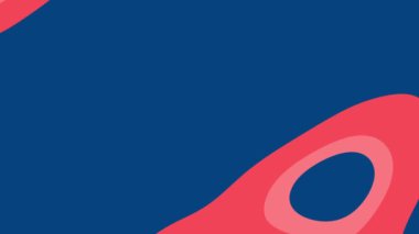 Canlı ve yaratıcı grafik tasarım projeleri, arka planlar veya modern sanat kavramları için kırmızı ve mavi şekilli soyut geometrik sanat.