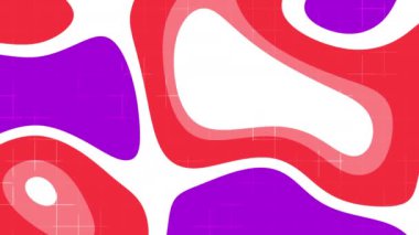 Modern tasarım projeleri, arka planlar, baskılar, dijital sanat, web grafikleri, posterler ve sanatsal kavramlar için uygun kırmızı ve mor soyut şekiller.