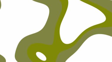 Akışkan çizgileri olan soyut yeşil şekil, arka planlar, pankartlar ve modern tasarımlar için ideal yaratıcılık ve minimalizme ihtiyaç duyuyor..