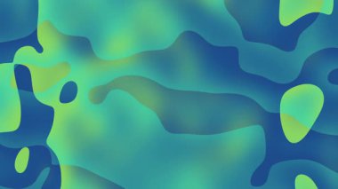 Soyut mavi ve yeşil arkaplan. Sunumlarda web tasarımları, sosyal medya grafikleri, dijital sanat ve arkaplan resimleri için mükemmel.