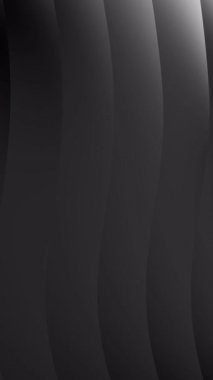 Modern tasarım projeleri için uygun dalgalı çizgilere sahip siyah arkaplan, metin kaplamaları için arkaplan veya dijital içerik için soyut arkaplan.