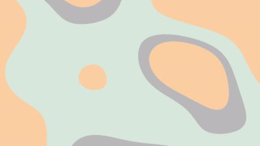 Şeftali, gri ve yeşil renklerde soyut geometrik arkaplan. Web sitesi tasarımı, sosyal medya gönderileri veya grafik tasarım projeleri için mükemmel.