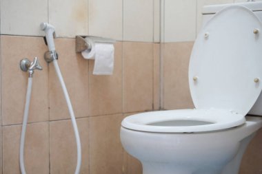 Bidet ve Tuvalet Kağıdıyla Tuvalet.