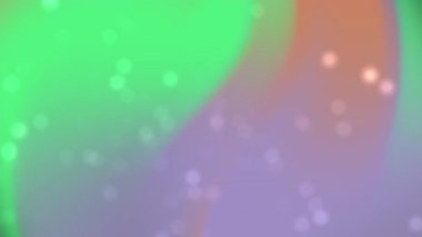 Bokeh ışıkları olan soyut renkli şekiller rüya gibi bir dijital manzara yaratır. Arkaplan, sunum ve dijital tasarım projeleri için uygundur.