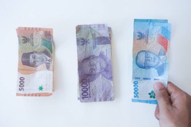 Yatırım, tasarruf, gider, hesap ve finansal konsept için bütçe parası sayın ve yönetin