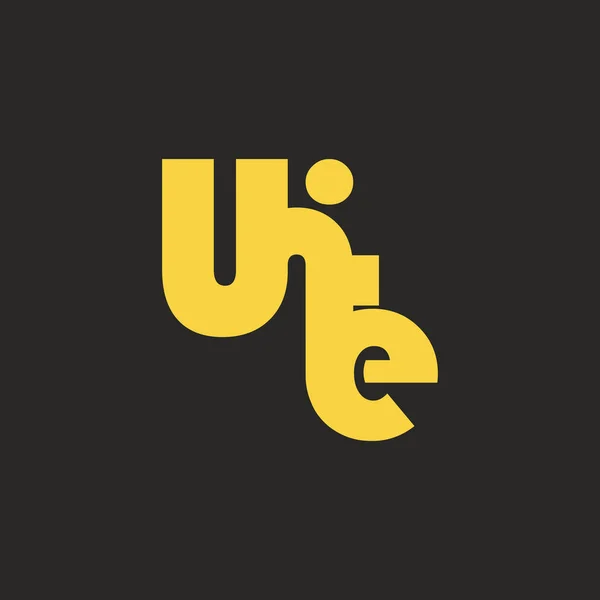 Wordmark Logo Unite Unite Logo Wordmark Simple Editable Vektor Wordmark — Stock vektor