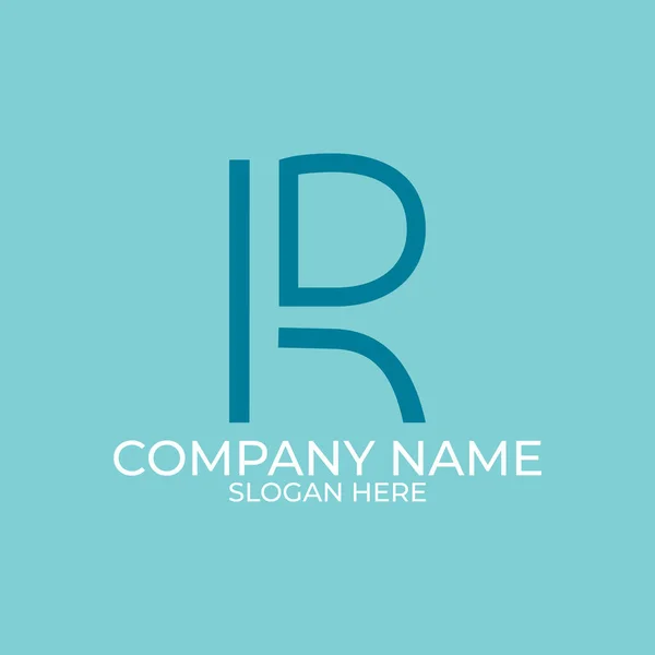 Şirket logonuz için vektör tasarım unsurları, idr monogram logosu. Modern logo tasarımı, şirket şablonu. idr simgesi.