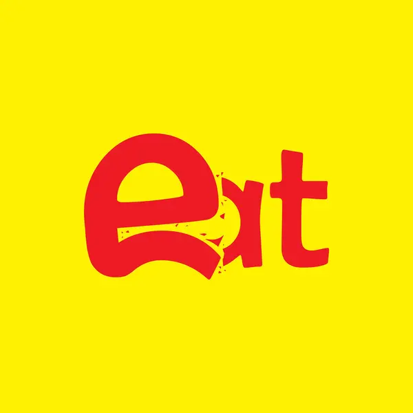 Kelime imi logosu yemek, logo yemek basit düzenlenebilir, vektör, Wormark logosu