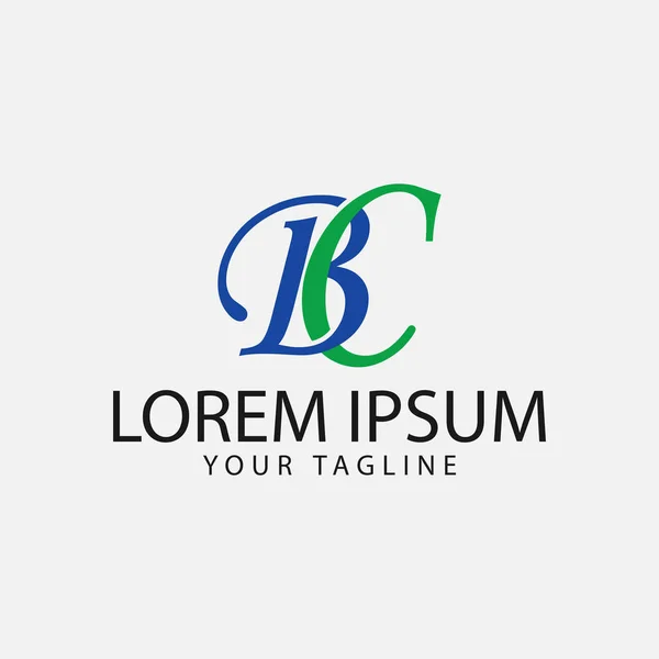 Şirket logonuz için vektör tasarım unsurları, bc harfi logosu. Modern logo tasarımı, şirket şablonu. bc monogram logosu.