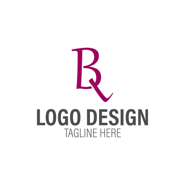 Elementi Design Vettoriale Vostro Logo Aziendale Lettera Logo Design Del — Vettoriale Stock