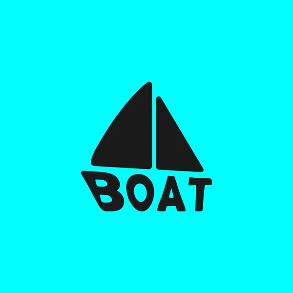 Tekne, gemi logosu hakkında kelime işareti basit düzenlenebilir, vektör, Wormark logosu