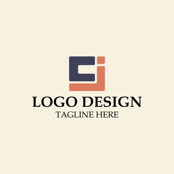 Elementi Design Vettoriale Vostro Logo Aziendale Lettera Logo Design Del — Vettoriale Stock
