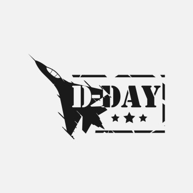 d day sloganı, tipografi grafik tasarımı, vektör illüstrasyonu, t-shirt, arkaplan, web arkaplanı, poster ve daha fazlası için.