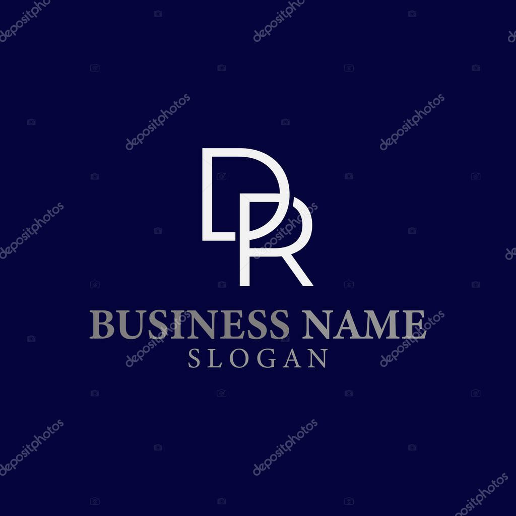 Vector design elements for your company logo, letter dr logo. modern logo design, business corporate template. dr monogram logo.