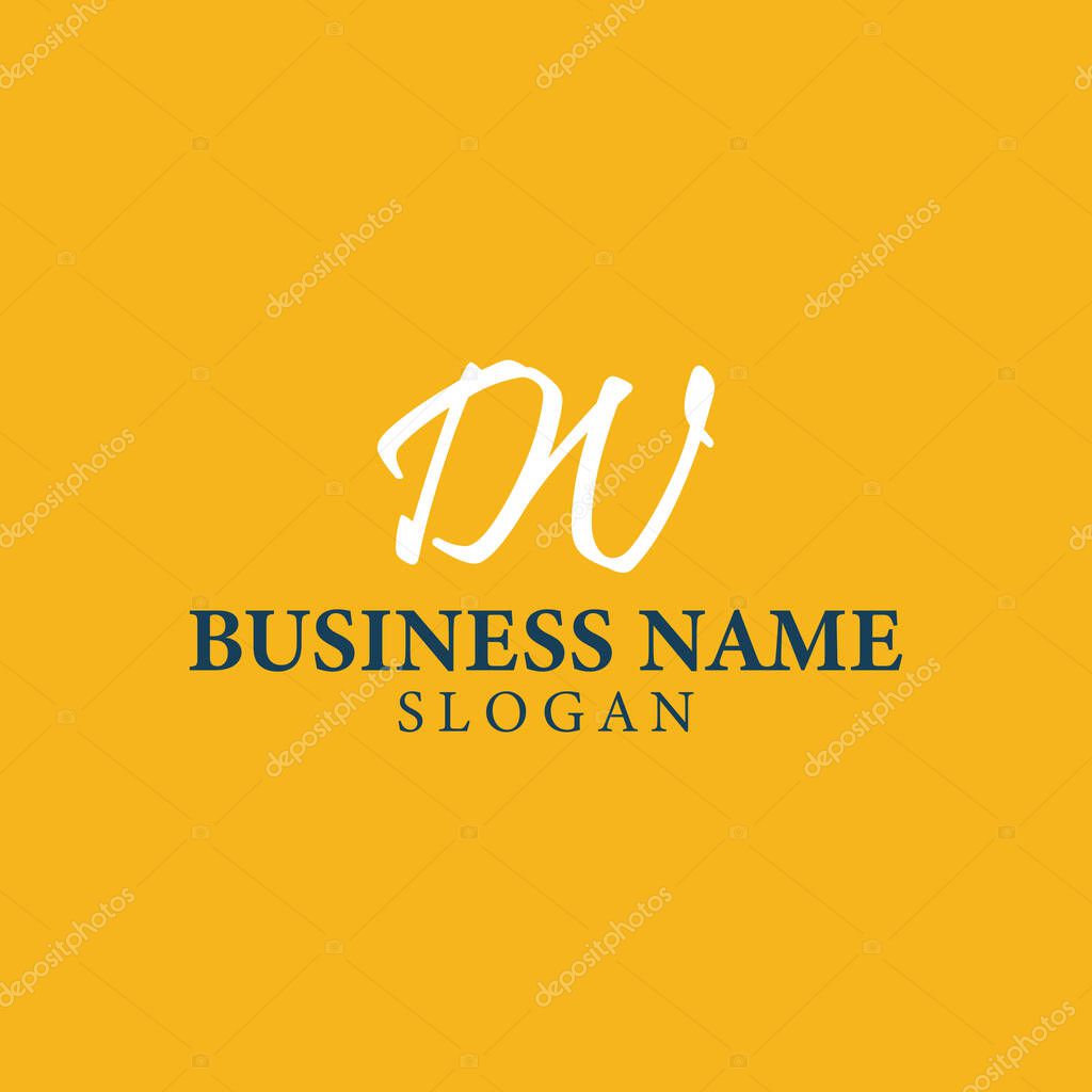 Vector design elements for your company logo, letter dw logo. modern logo design, business corporate template. dw monogram logo.