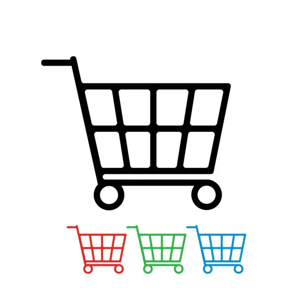 Stock vector Trolley Cart Icon Vector Template Flat Design