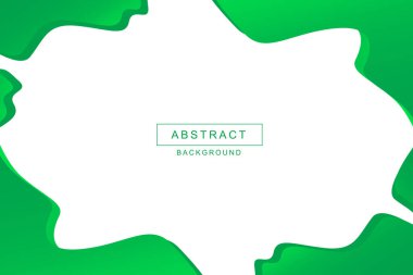 Green wavy abstract modern background