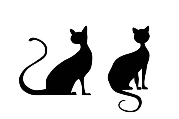 Vector Sammlung Von Katzensilhouette — Stockvektor
