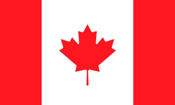 Vektor Illustration Kanada Flagga Royaltyfria Stockvektorer
