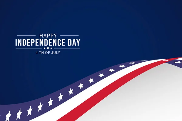 Temmuz Bağımsızlık Günü Nde Amerikan Bayrağı Taşıyan Vektör — Stok Vektör