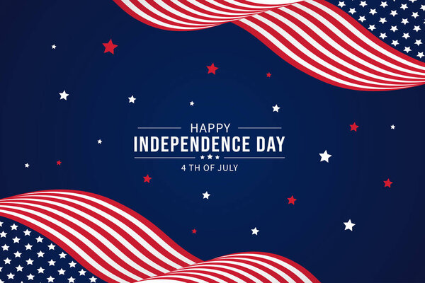 Vector American independence day background
