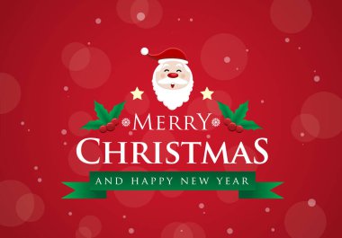 Noel Baba 'yla Noel arkaplanı çizilmiş vektör eli