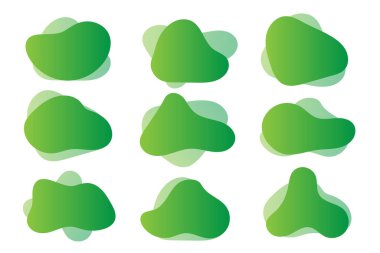 soyut sıvı şekilli vektör kümesi arkaplan