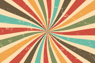 Soyut eski model güneş ışınları arkaplan 70 'ler