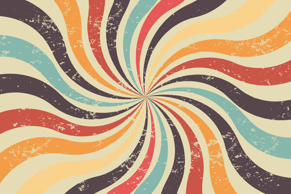 Фон классических винтажных солнечных лучей