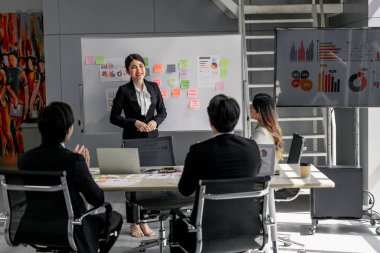 Veri analisti ekibi beyin fırtınası, analiz ve denetim şirketinin bütçesini değerlendirmek için veri ve istatistiksel rapor kullanıyor. Finansal kazanç, performans ve riskleri saptamak ve tahmin etmek. Yatırım fırsatlarının araştırılması