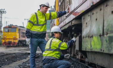 Lokomotif mühendisleri, tren yollarında emisyon kontrolünü sürdürüyor, petrol ve yakıt sızıntılarını tespit ediyor ve en uygun verimlilik için çalışan motorları denetliyor, test ediyor ve tamir ediyor..