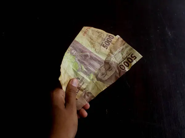 Valuta Indonesiana Isolata Cinquemila Rupie — Foto Stock