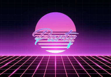 Güzel kıvılcım saçan neon renginde Retro Pembe