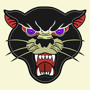 Basit Kavramlı Siyah Panter