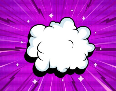 Bulut ve Yıldızlı Arkaplan Çizgiromanı