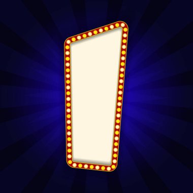 Parlayan neonlu sinema arkaplanı