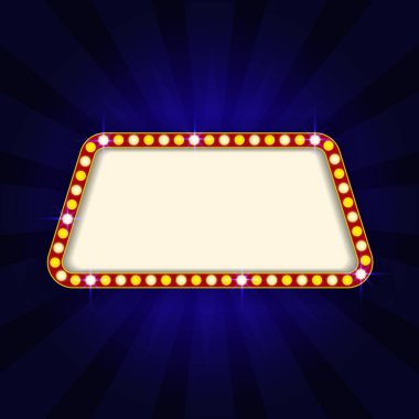 Parlayan neonlu sinema arkaplanı